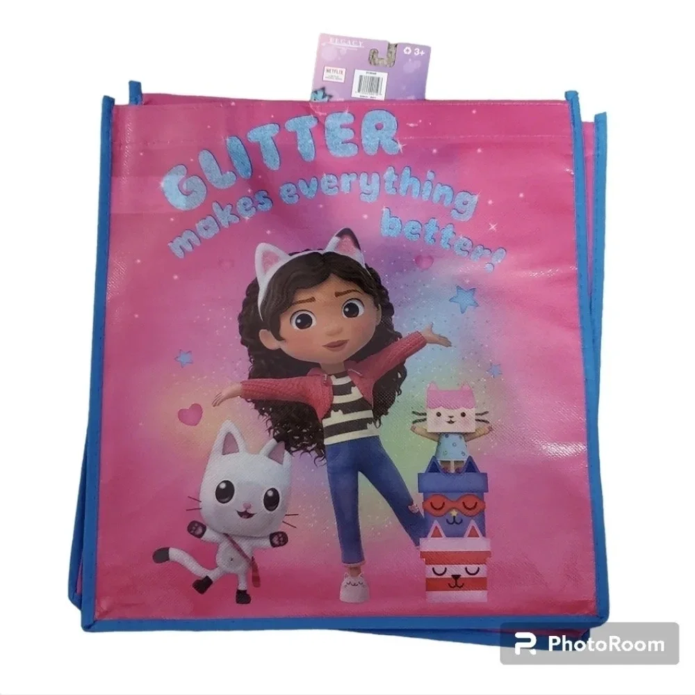 Netflix Gabby's Dollhouse Play Tote Bag Reusable Kids Girls